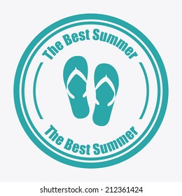 summer design over white background vector illustration