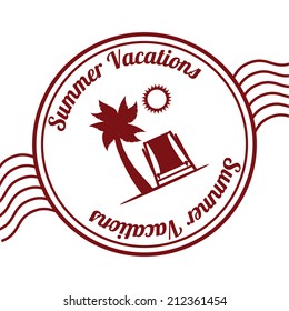 summer design over white background vector illustration