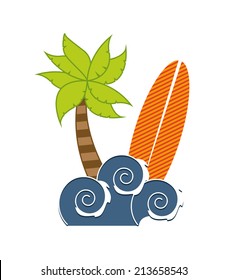 summer design over white background vector illustration