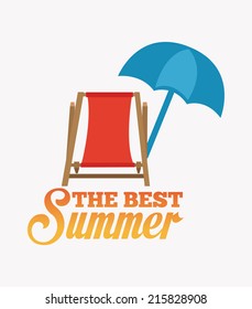 summer design over white  background vector illustration