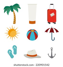 Summer design over white background, vector illustration