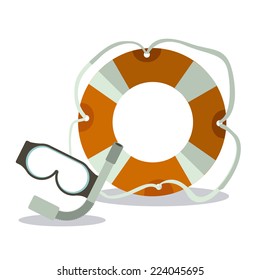 Summer design over white background,  vector illustration