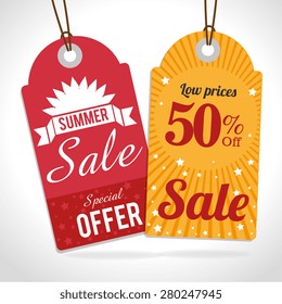 Summer design over white background, vector illustration