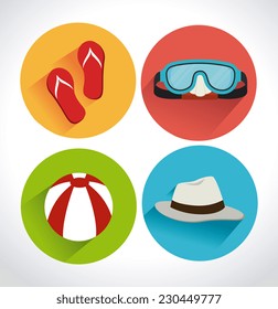 Summer design over white background,vector illustration