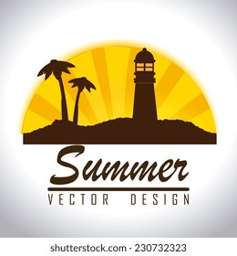 Summer design over white background,vector illustration