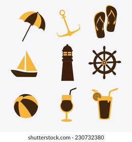 Summer design over white background,vector illustration