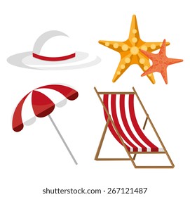 Summer design over white design, vector illustration.