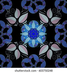 Summer design. Seamless floral pattern can be used for wallpaper, website background, wrapping paper. Leaf natural pattern in colorful colors. Vector flower concept.