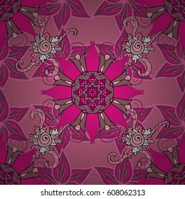 Summer design. Seamless floral pattern can be used for wallpaper, website background, wrapping paper. Leaf natural pattern in colors. Vector flower concept.