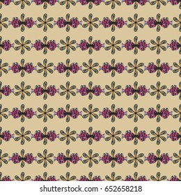 Summer design. Seamless floral pattern can be used for wallpaper, website background, wrapping paper. Leaf natural pattern in blue colors. Vector flower concept.