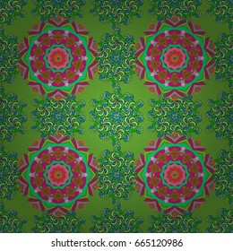 Summer design. Seamless floral pattern can be used for wallpaper, website background, wrapping paper. Leaf natural pattern in colors. Vector flower concept.