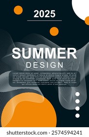 Summer design template. Elegant and simple cover template for design cover, report, table, and social media.
