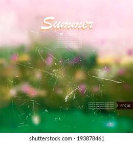 Summer Design. Summer Time. Summer background. Vintage summer background with place for your text