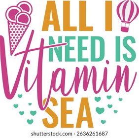 summer design vector art in graphic and illustrator.