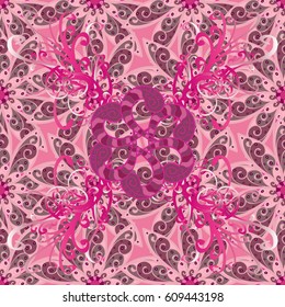 Summer design. Vector flower concept. Seamless floral pattern can be used for wallpaper, website background, wrapping paper. Leaf natural pattern in colors.