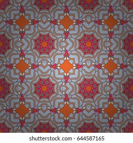 Summer design. Vector flower concept. Seamless floral pattern can be used for wallpaper, website background, wrapping paper. Leaf natural pattern in blue colors.