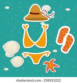 Summer design, vector illustration.