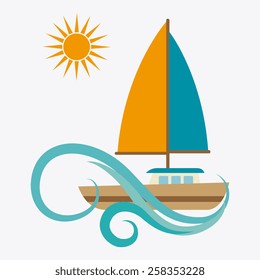 Summer design, vector illustration.