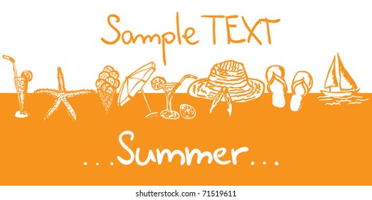 Summer design - vector illustration