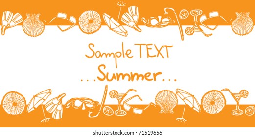 Summer design - vector illustration