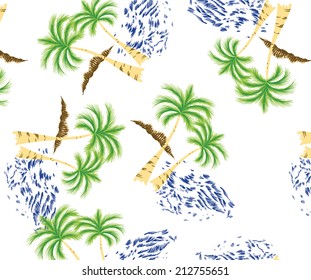 Summer designs.beautiful background.lined of coconut trees.