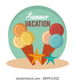 Summer digital design, vector illustration eps 10.