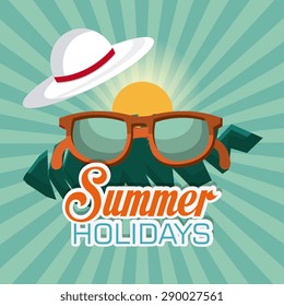Summer digital design, vector illustration eps 10