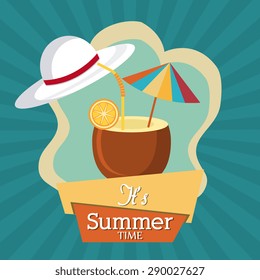Summer digital design, vector illustration eps 10