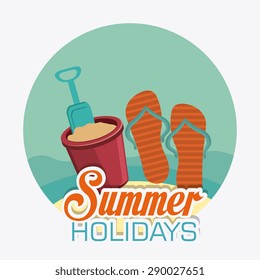 Summer digital design, vector illustration eps 10
