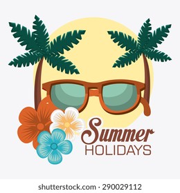 Summer digital design, vector illustration eps 10