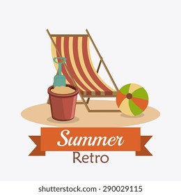 Summer digital design, vector illustration eps 10