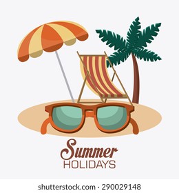 Summer digital design, vector illustration eps 10