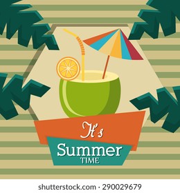 Summer digital design, vector illustration eps 10