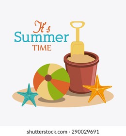 Summer digital design, vector illustration eps 10