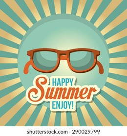 Summer digital design, vector illustration eps 10