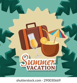 Summer digital design, vector illustration eps 10