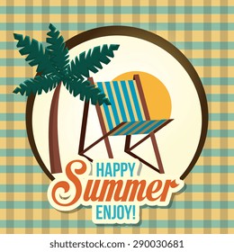 Summer digital design, vector illustration eps 10