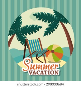 Summer digital design, vector illustration eps 10