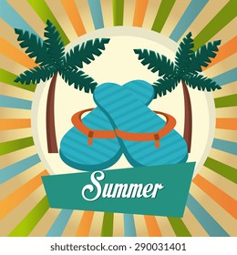 Summer digital design, vector illustration eps 10