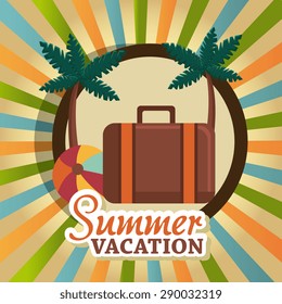 Summer digital design, vector illustration eps 10