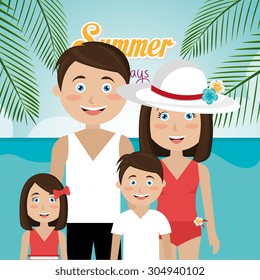 Summer digital design, vector illustration eps 10.