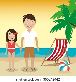 Summer digital design, vector illustration eps 10.