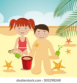 Summer digital design, vector illustration eps 10.