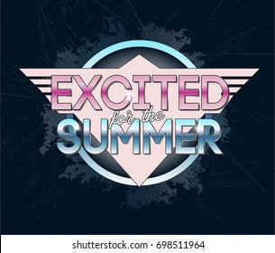 summer digital typography