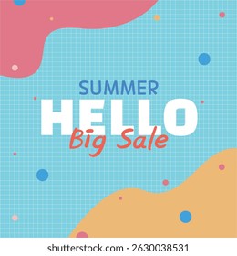 Illustration de bannière publicitaire pour une vente à prix réduit en été