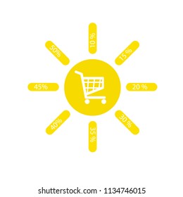 summer discount. vector