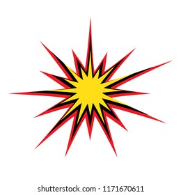 summer discounts, bang icon vector illustration isolated, firework symbol, explosion cartoon vector symbol, comics boom sign
