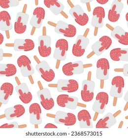 Sommerdoodless-Muster mit Eis