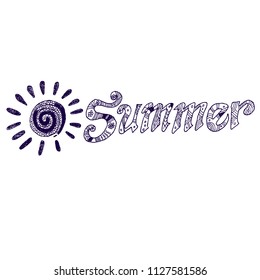 summer, doodle sketch