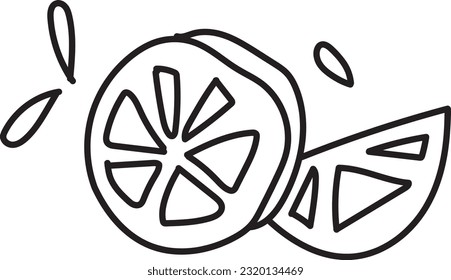 summer doodle vector art illustration